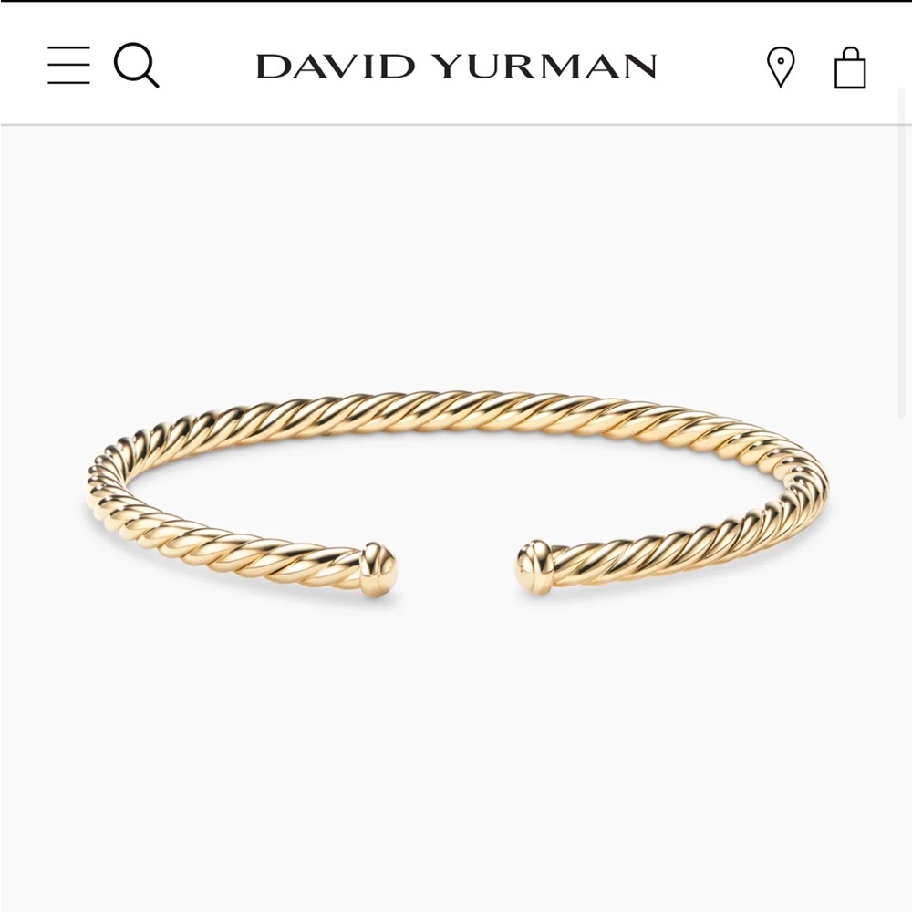 Brand new barely work David Yurman 18k Gold Bangle.
